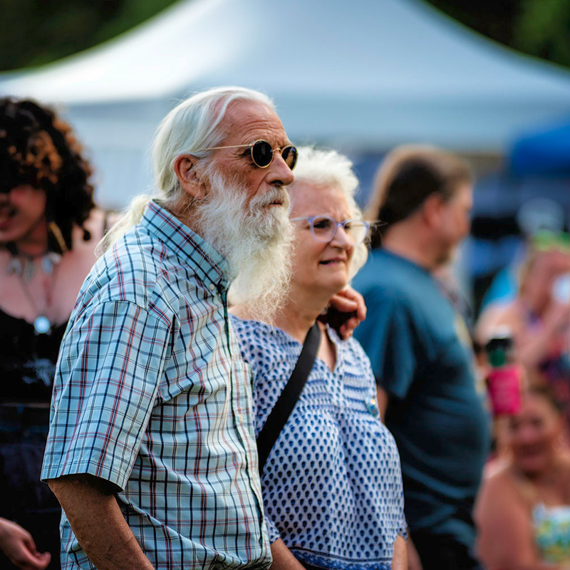 Erie Blues and Jazz Festival founder John Vanco and his wife