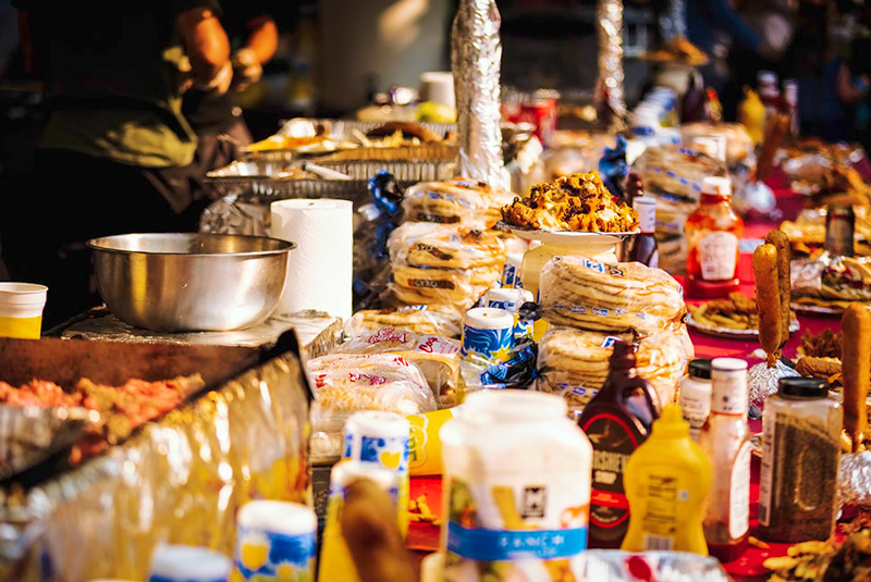 food vendor at the erie blues and jazz festival